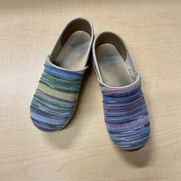 Dansko Multi-Color Woven Clogs - Picture 12 of 12